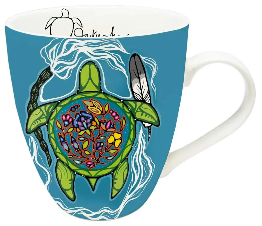 Prayers For Turtle Island Artistry 18 oz. Mug by Artist - Traverse, Jackie - Chic Meadow Boutique 