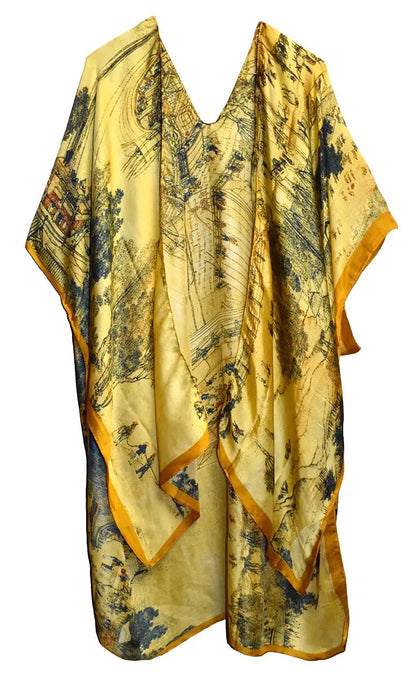 "Rustic Charm" Long Village Kimono - Chic Meadow Boutique