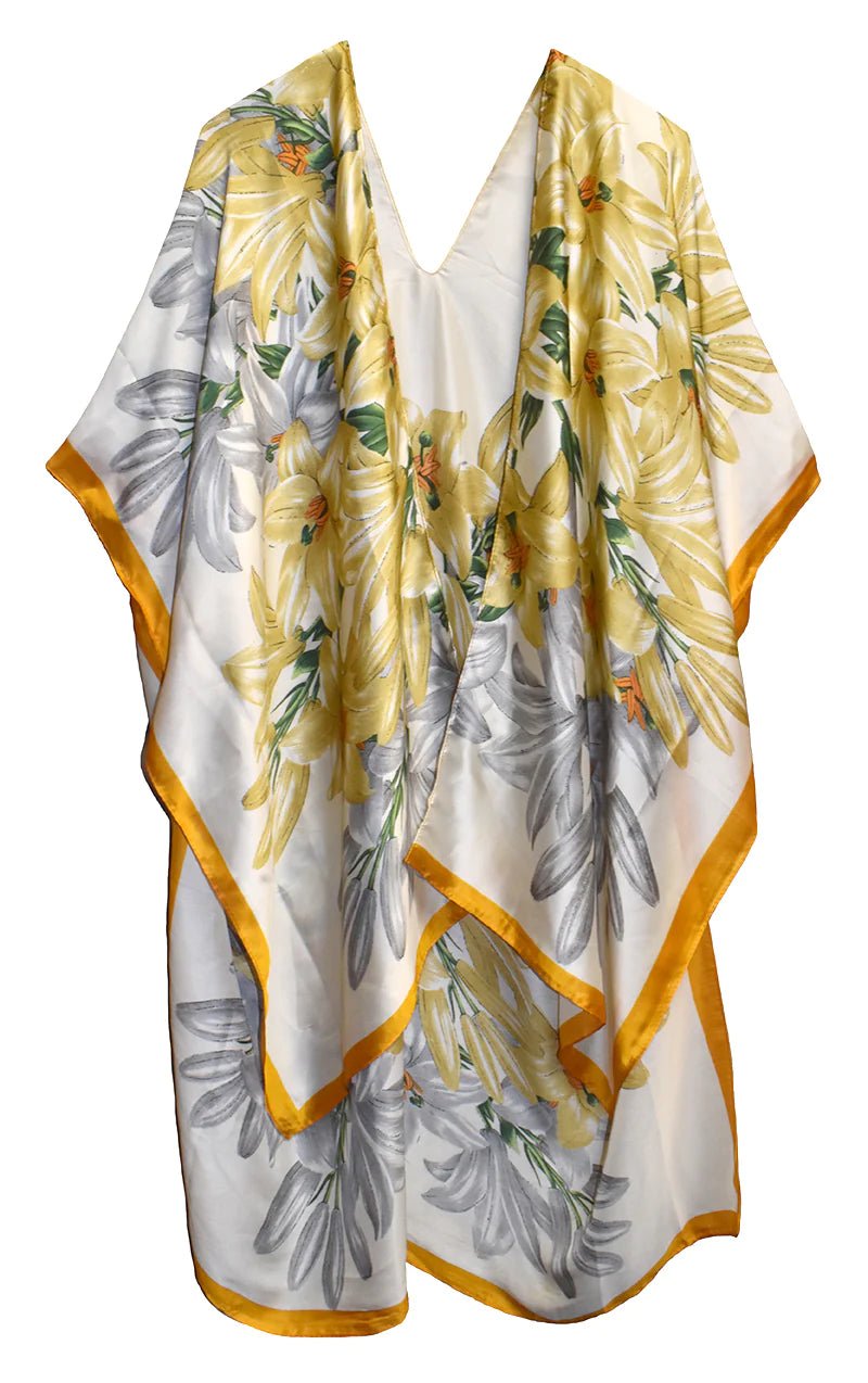 "Sunny Blossom" Long Kimono - Chic Meadow Boutique