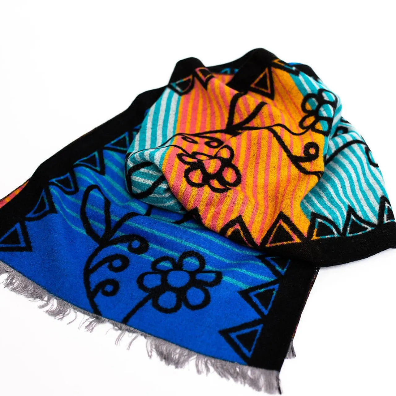 Brushed Silk Scarf - Mother Earth by Sharifah Marsden - Chic Meadow Boutique 