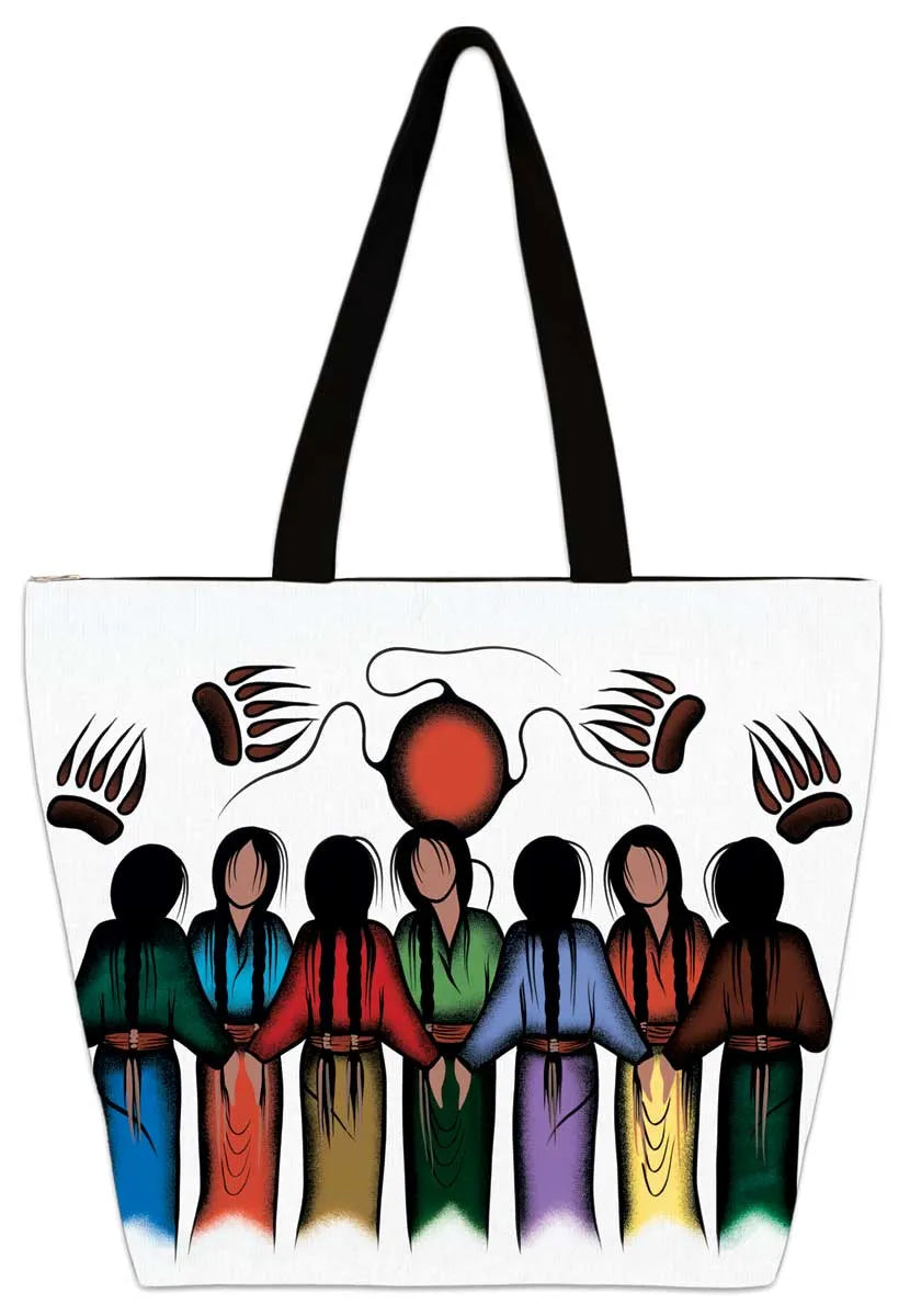 Community Strength Tote Bag by Artist McLeod, Simone - Chic Meadow Boutique 