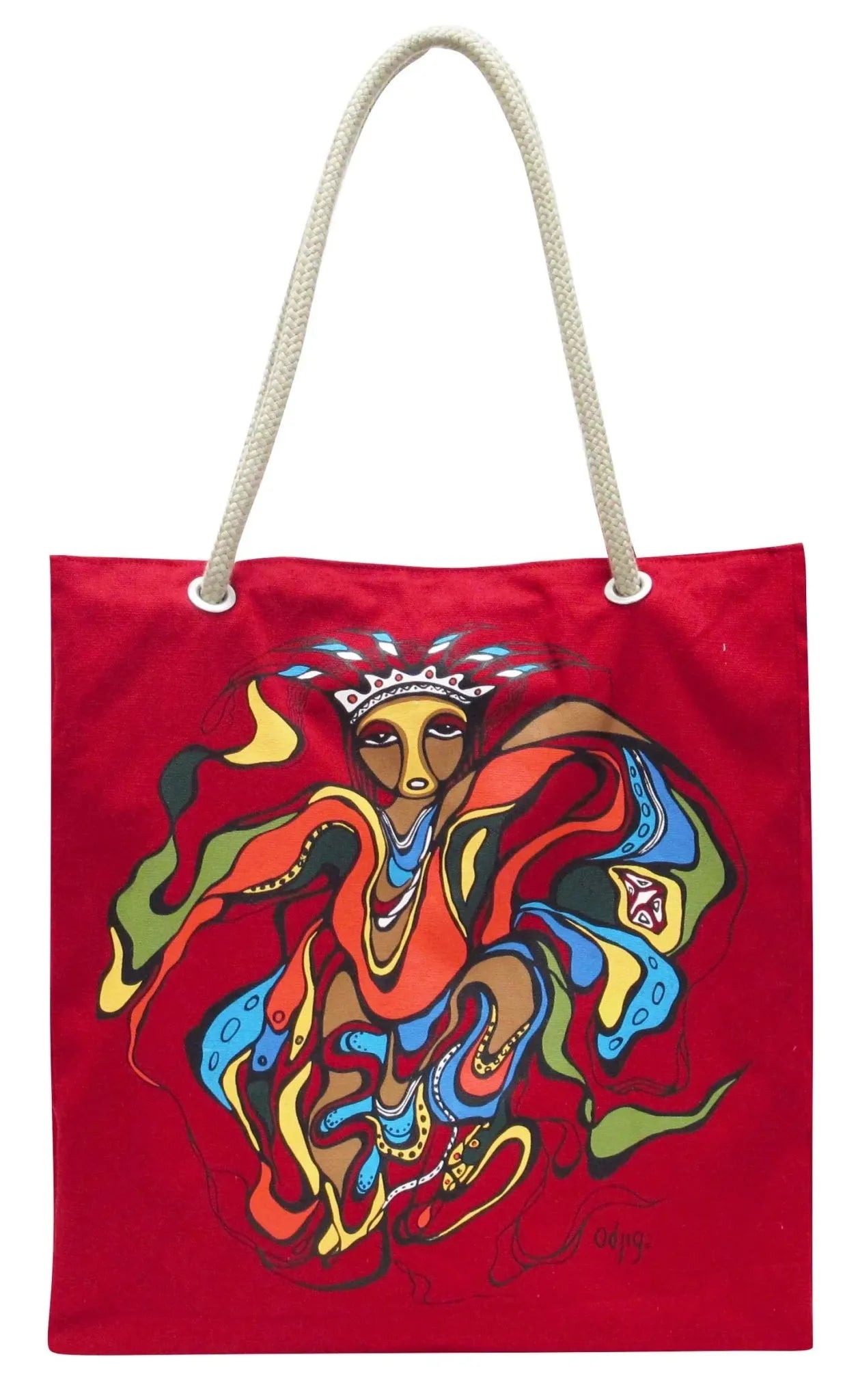 Daphne Odjig Pow Wow Dancer Eco-Bag - Chic Meadow Boutique 