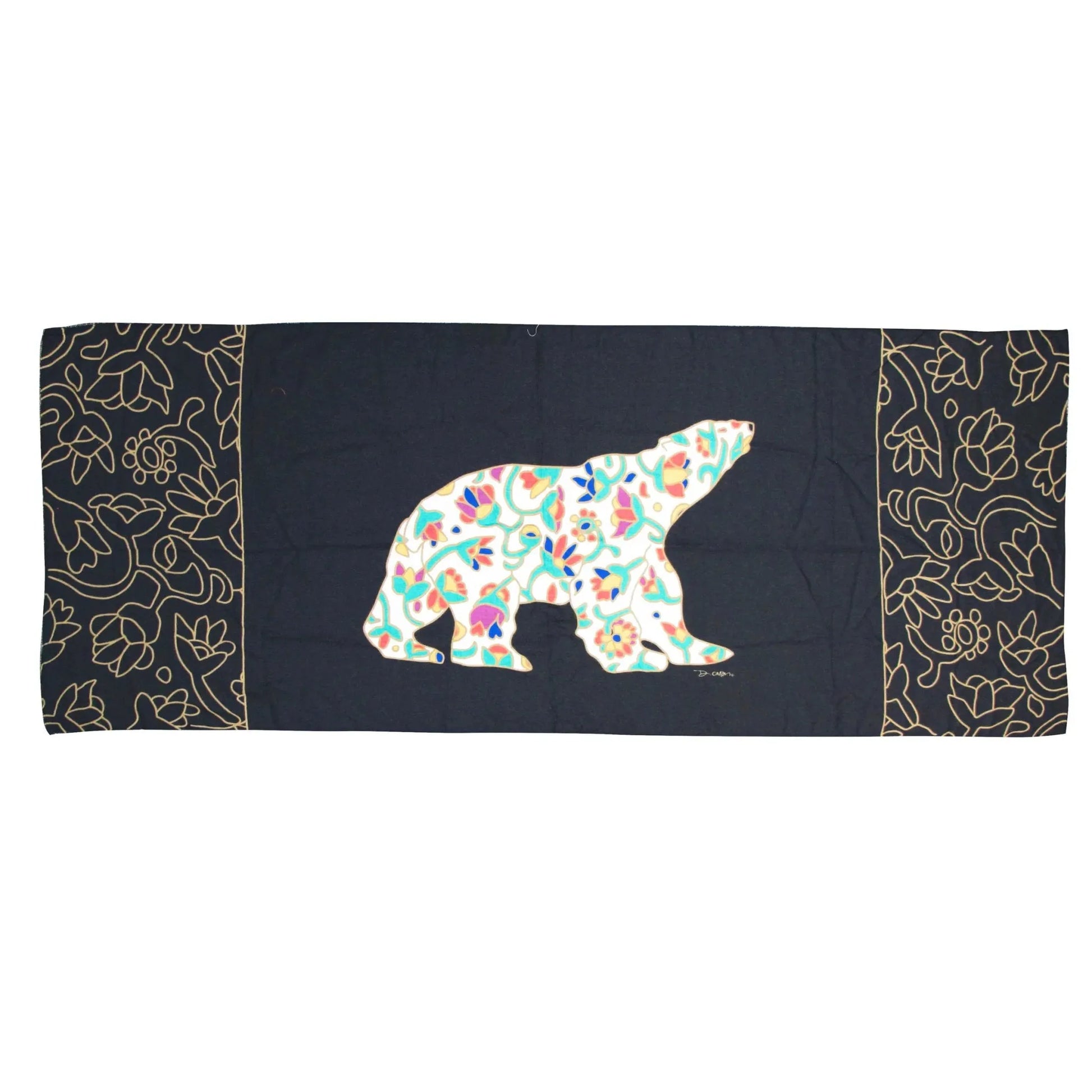 Dawn Oman Spring Bear Artist Scarf - Chic Meadow Boutique 