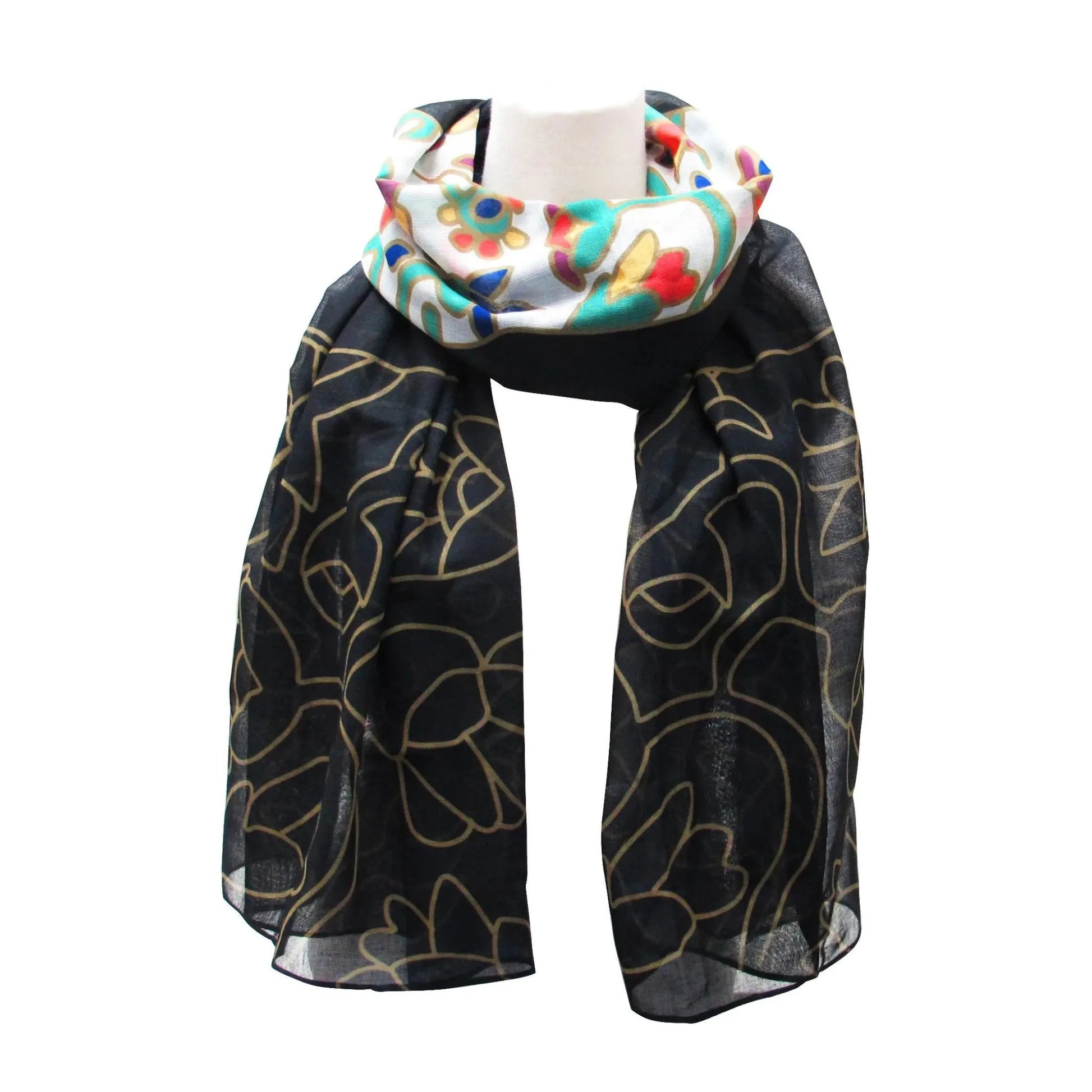 Dawn Oman Spring Bear Artist Scarf - Chic Meadow Boutique 