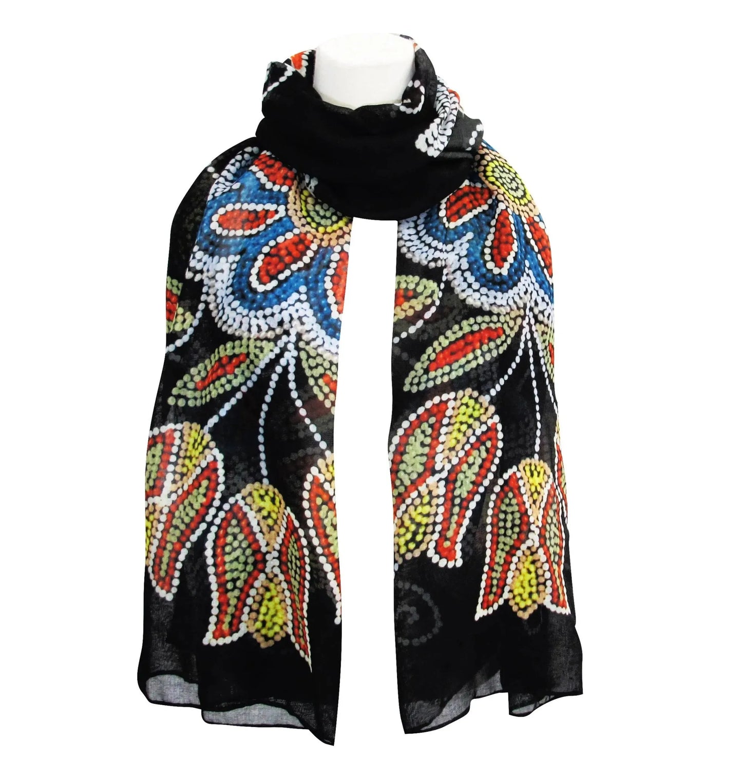 Deb Malcolm Silver Threads Artist Scarf - Chic Meadow Boutique 