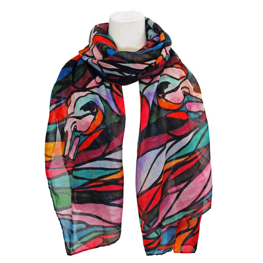 Don Chase Salmon Hunter Artist Scarf - Chic Meadow Boutique 