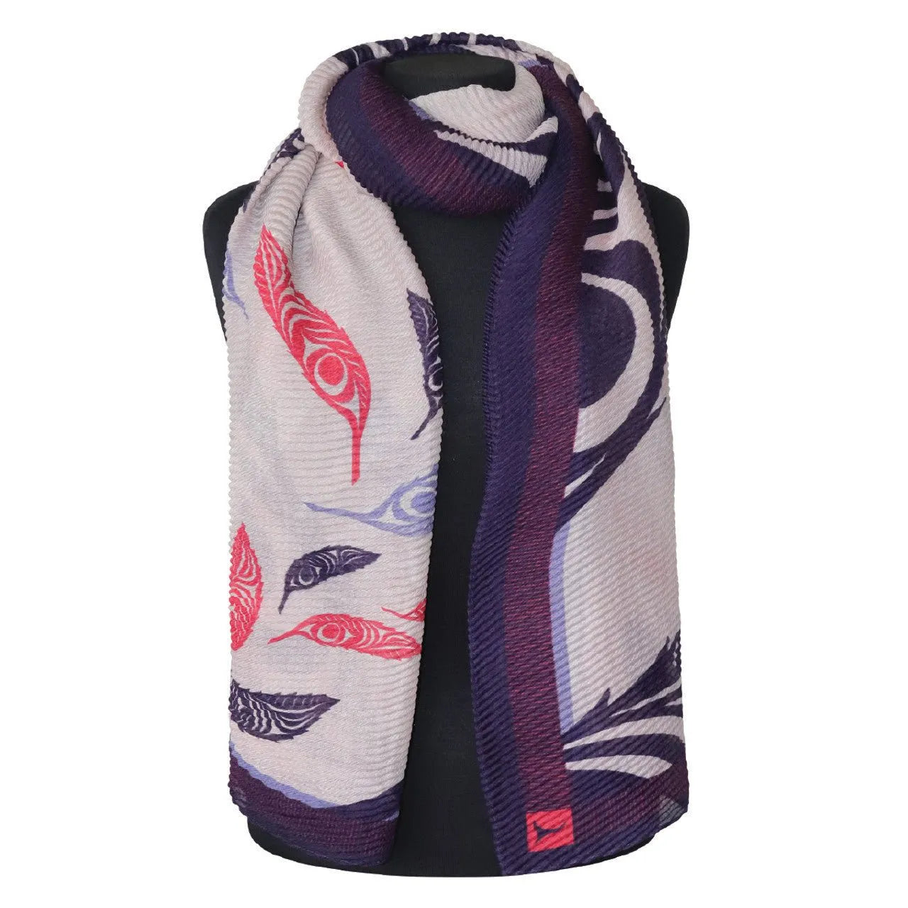 Eco Scarf - Feathers by Simone Diamond - Chic Meadow Boutique 