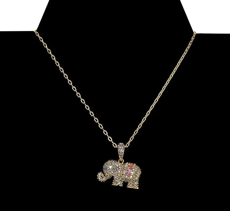 Golden Delight Elephant Necklace - Chic Meadow Boutique 