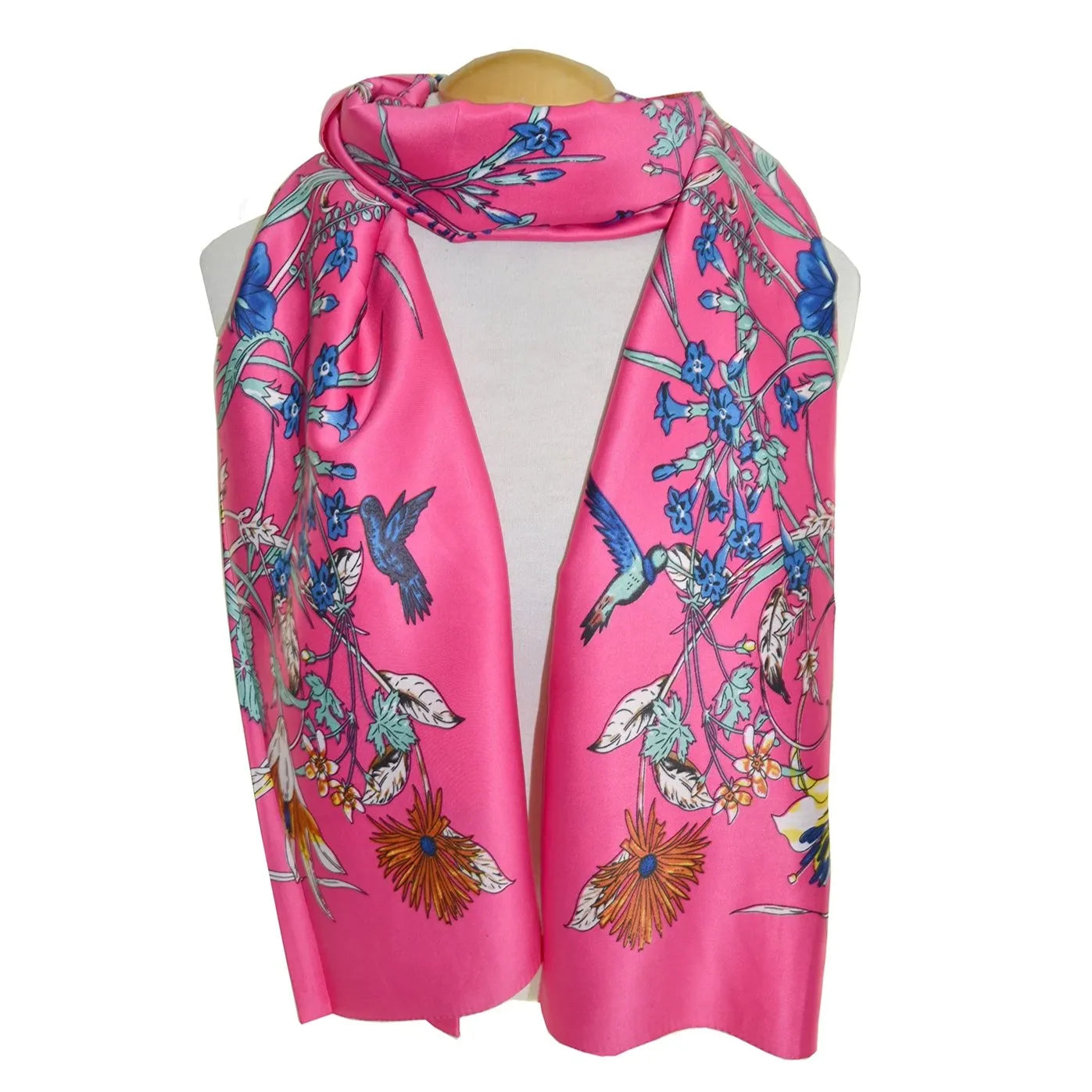 Scarf Hot Pink Hummingbird Garden Scarf