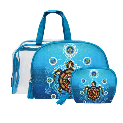 James Jacko Medicine Turtle Cosmetic Bag Set - Chic Meadow Boutique 