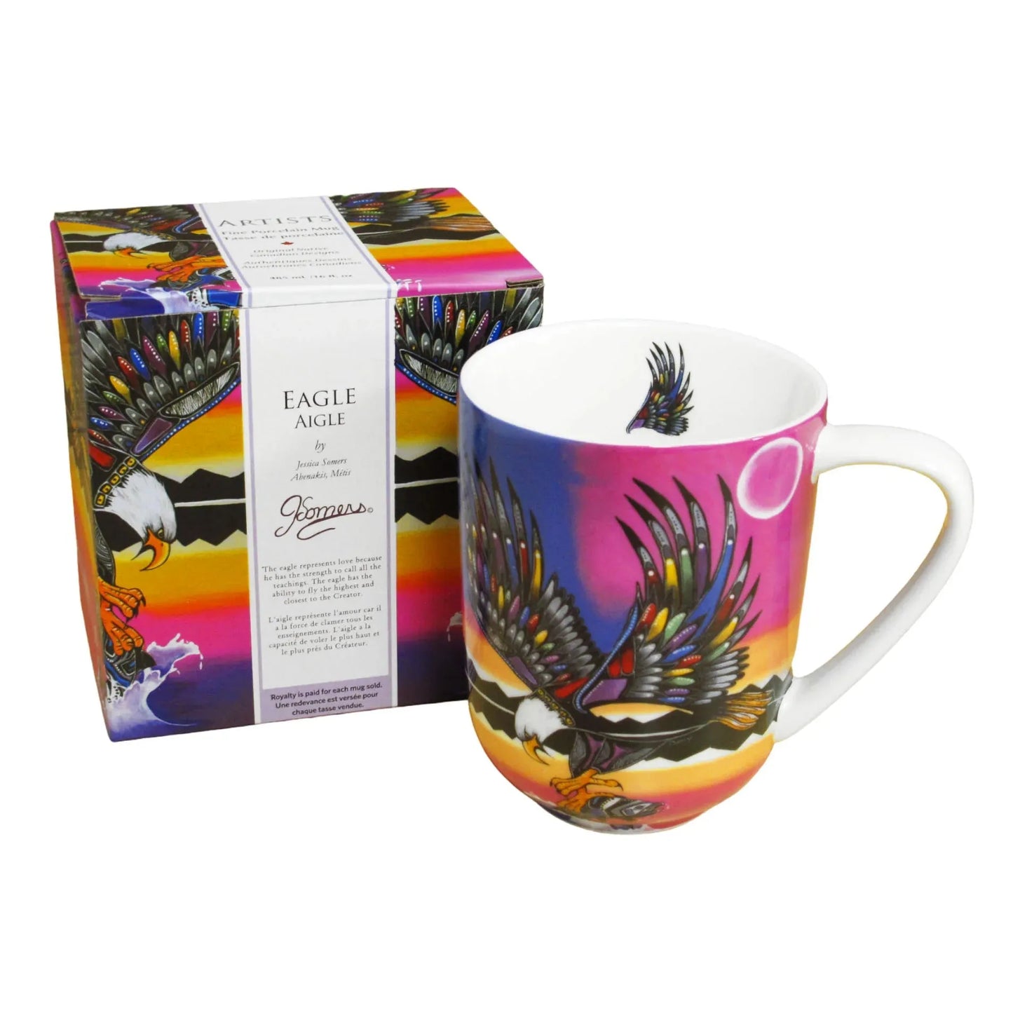 Jessica Somers Eagle Porcelain Mug - Chic Meadow Boutique 