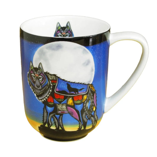 Jessica Somers Wolf Porcelain Mug - Chic Meadow Boutique 