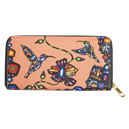 John Rombough Hummingbird Zip-Around Wallet - Chic Meadow Boutique 