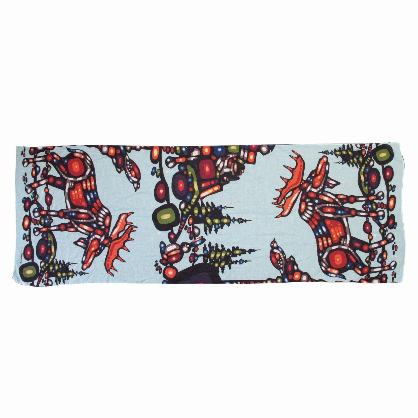 John Rombough Moose Artist Scarf - Chic Meadow Boutique 