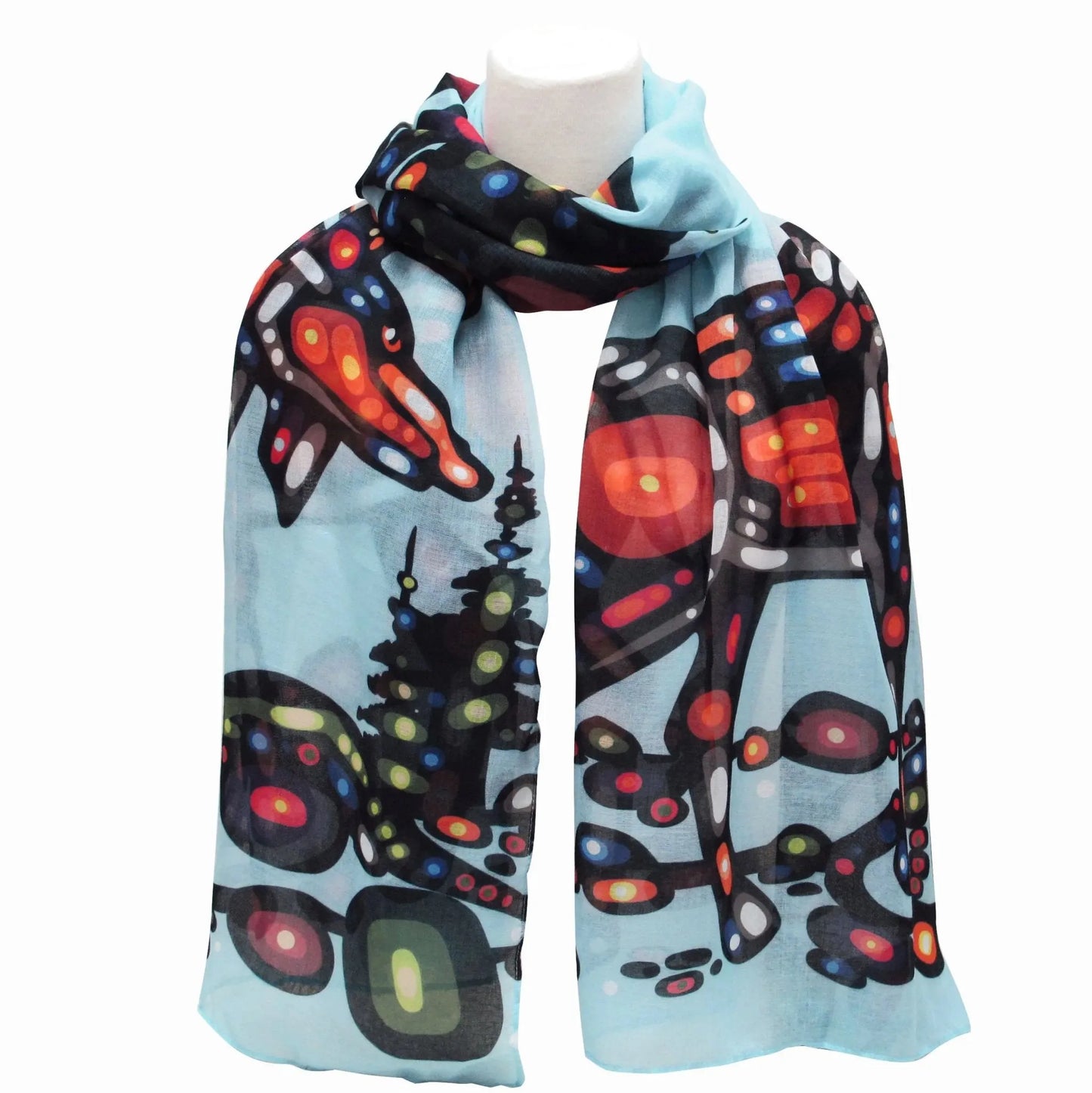 John Rombough Moose Artist Scarf - Chic Meadow Boutique 