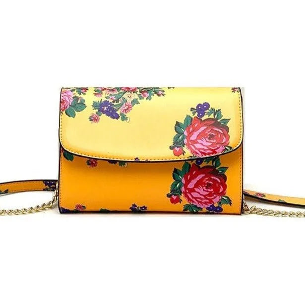 Kokum Floral Hand Bag – Orange - Chic Meadow Boutique 