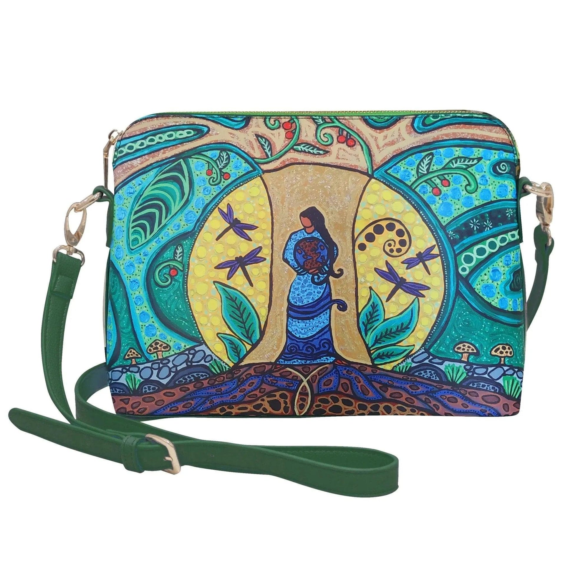 Purse Leah Dorion Strong Earth Woman Art Bag