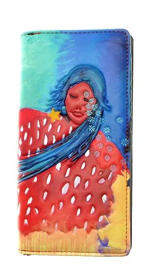 Lee Claremon Designed 'At Peace with the Universe' Large Wallet with Zipper