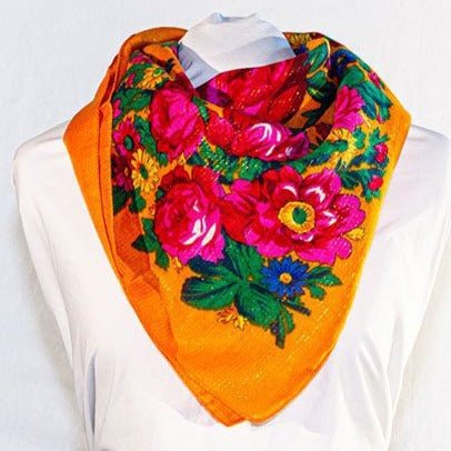 Scarf Metallic Orange Kokum Scarf