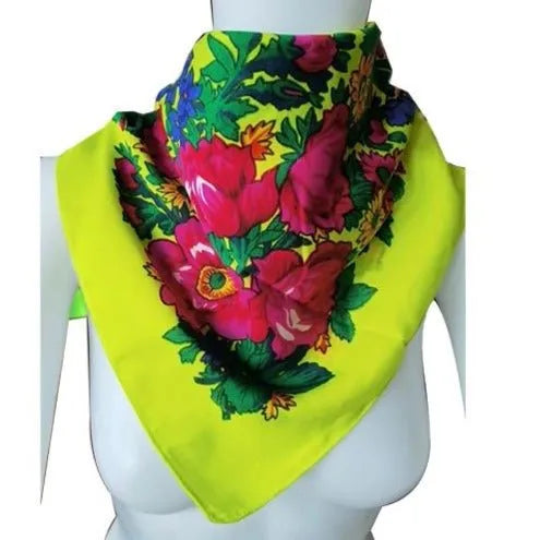 Neon Yellow Kokum Scarf - Chic Meadow Boutique 