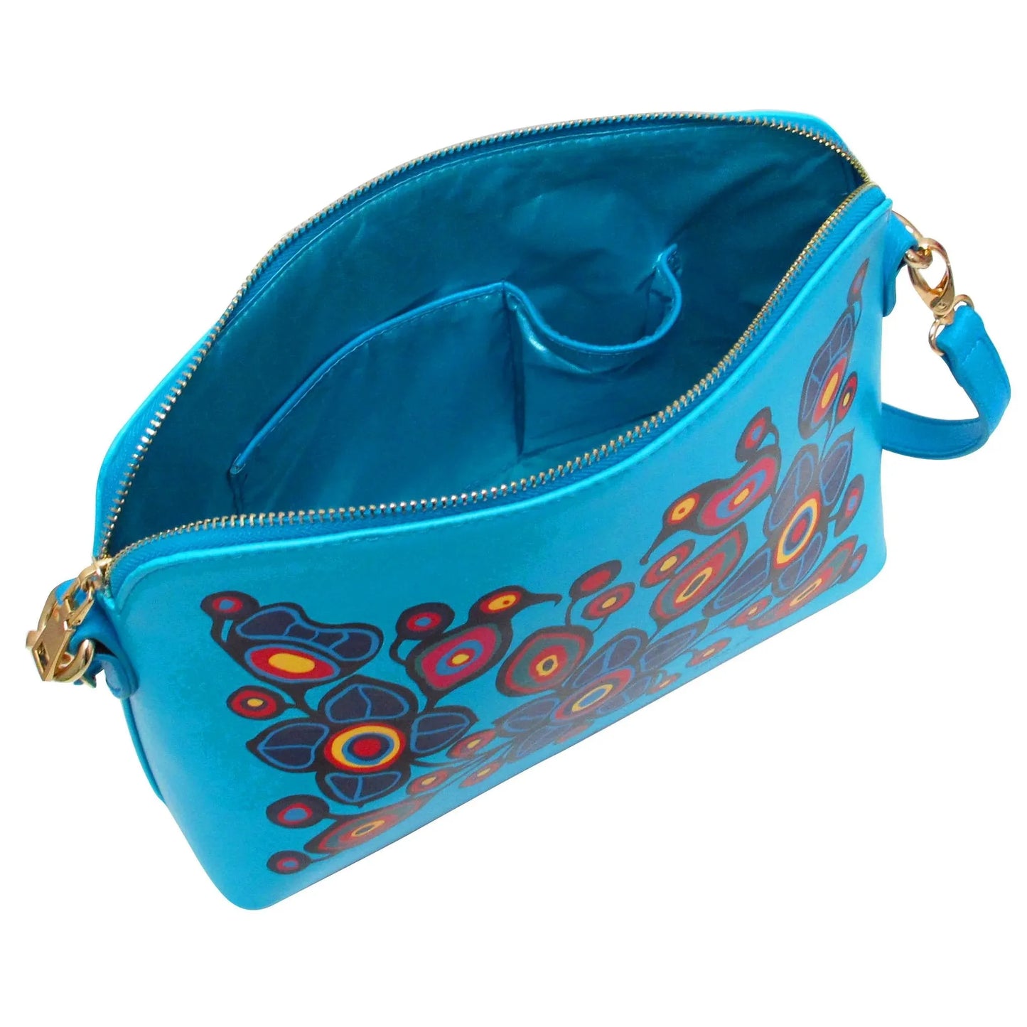 Norval Morrisseau Flowers and Birds Art Bag - Chic Meadow Boutique 