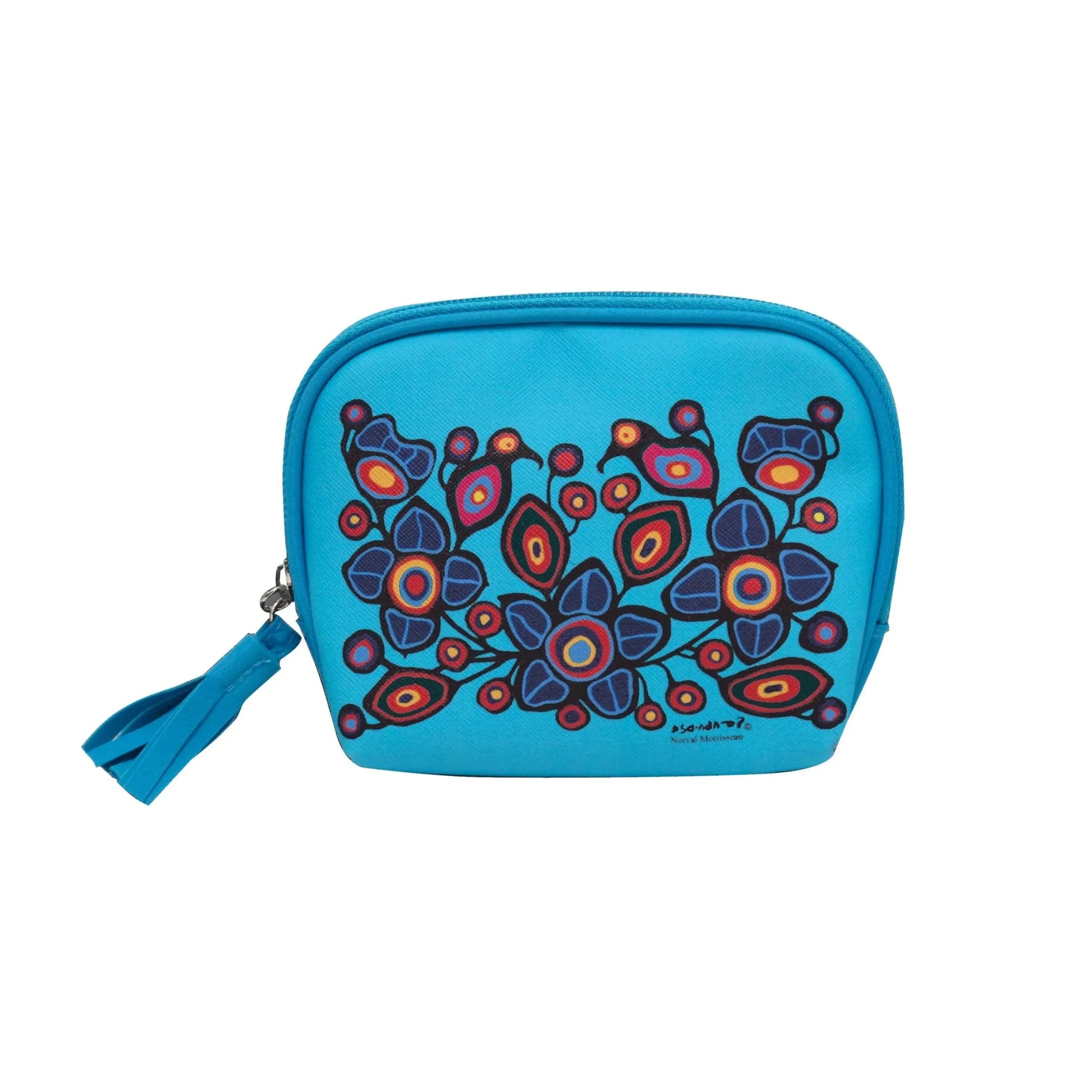 Norval Morrisseau Flowers and Birds Cosmetic Bag Set - Chic Meadow Boutique 