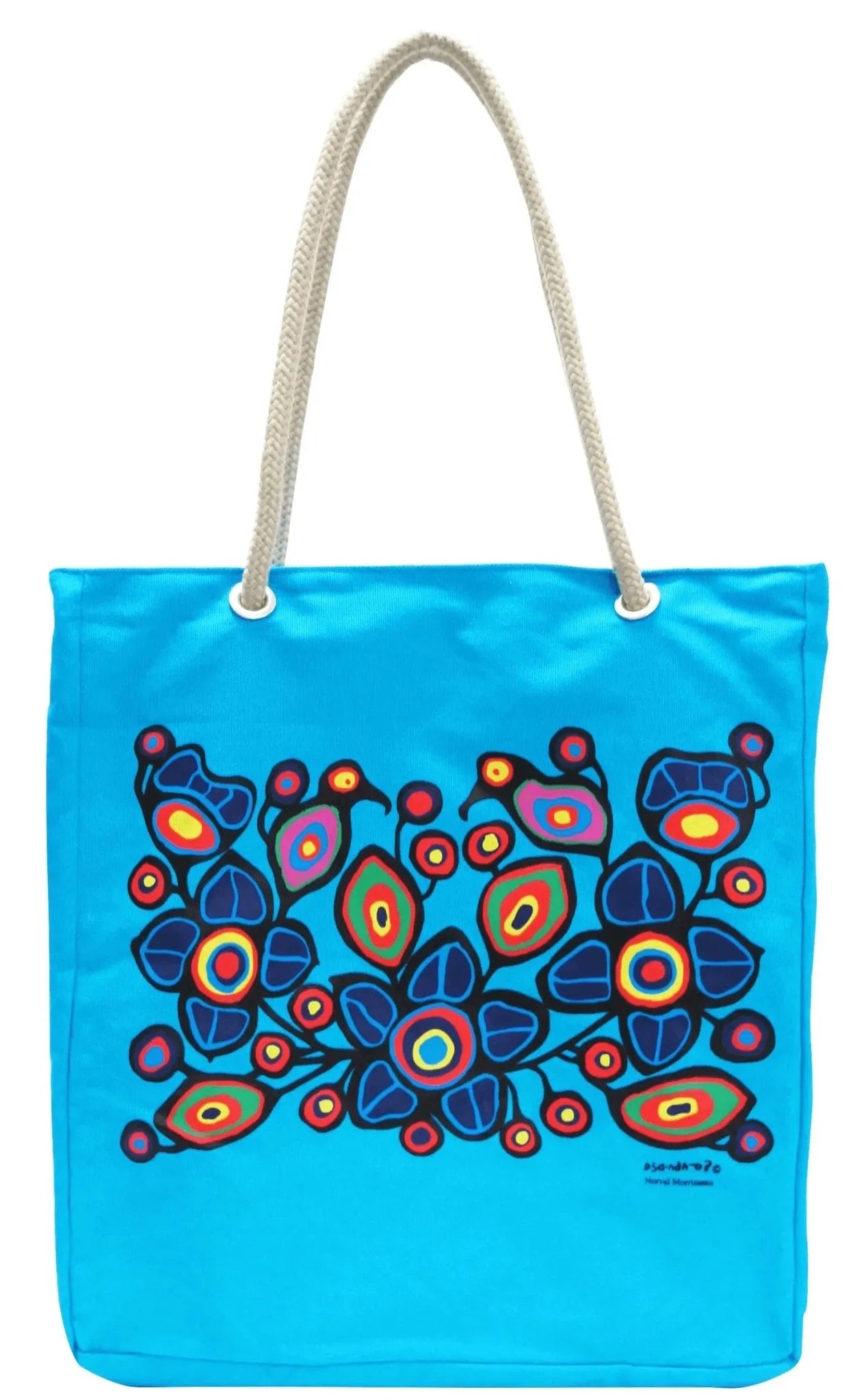 Norval Morrisseau Flowers and Birds Eco-Bag - Chic Meadow Boutique 