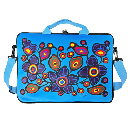 Norval Morrisseau Flowers and Birds Laptop Bag