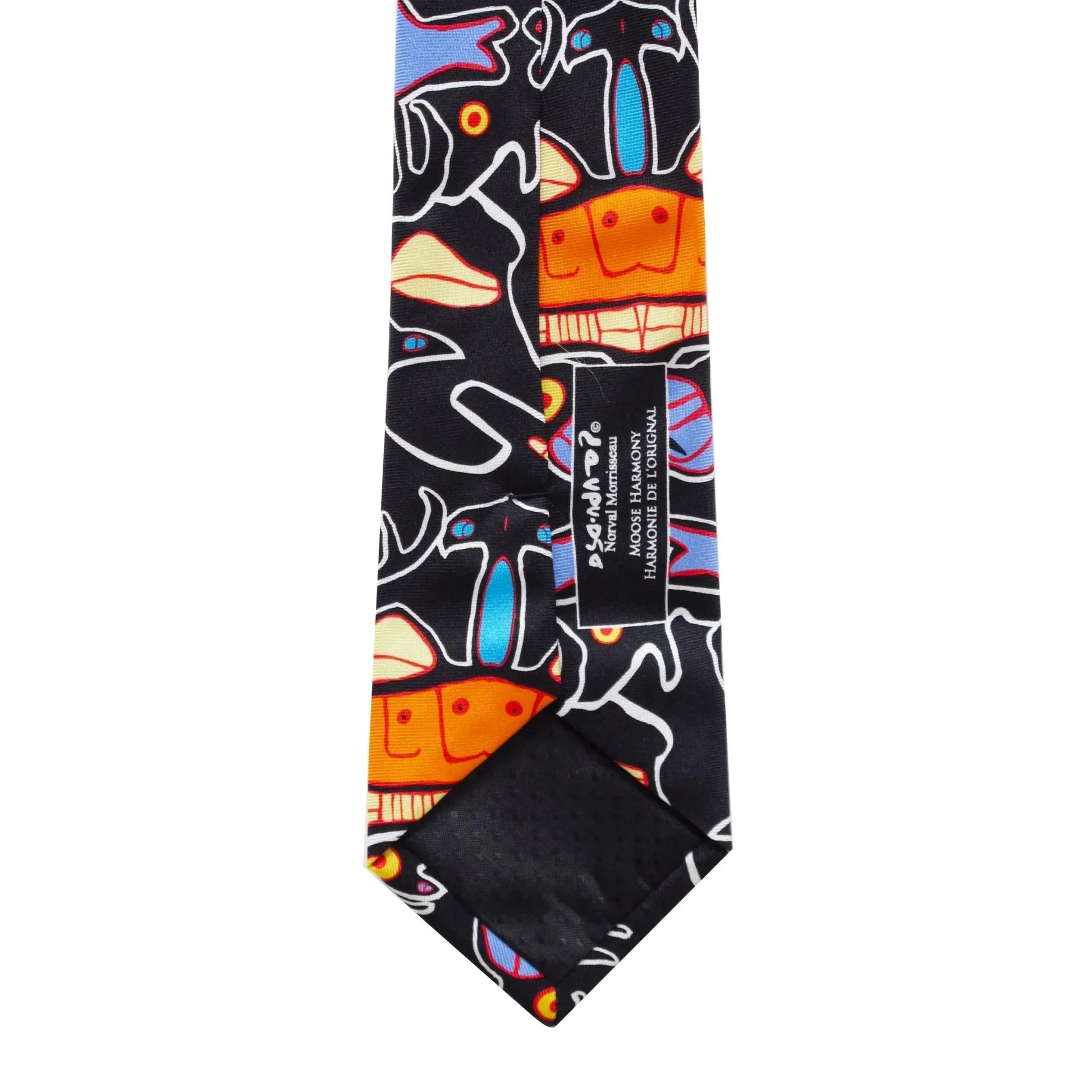 Norval Morrisseau Moose Harmony Artist Design Silk Tie