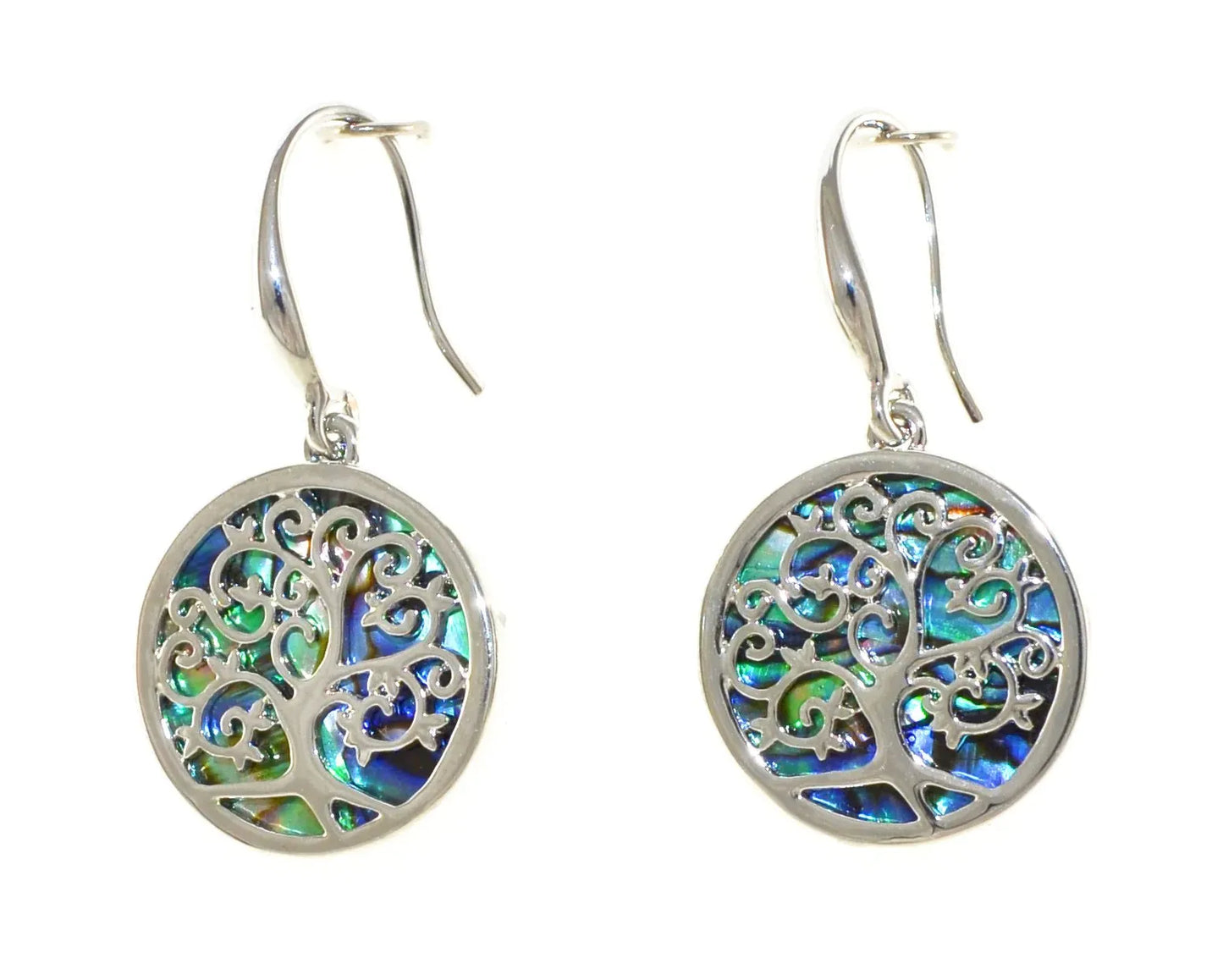 Oceanic Oasis Tree & Sea Round Earrings - Chic Meadow Boutique 