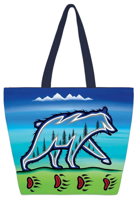 Tote Bag Ojibway Medicine Bear Tote Bag by Artist George, Jeffrey Red