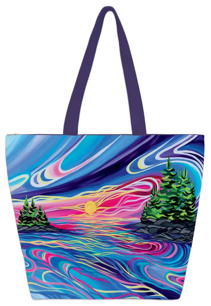 Reflect & Grow With Love Tote Bag by Artist Grapentine, Shawna Boulette - Chic Meadow Boutique 