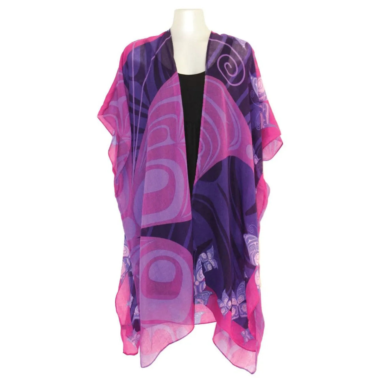 Sheer Fashion Wrap - Butterflies - Chic Meadow Boutique 