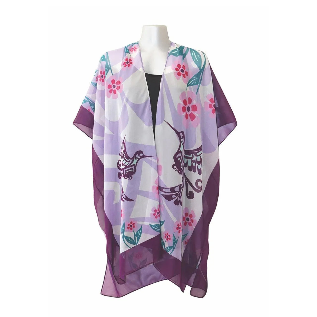 Sheer Fashion Wrap - Hummingbird - Chic Meadow Boutique 