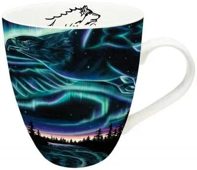 Sky Dance – Eagle Over The Sky Indigenous Artistry 18 oz. Mug by Artist - Keller-Rempp, Amy