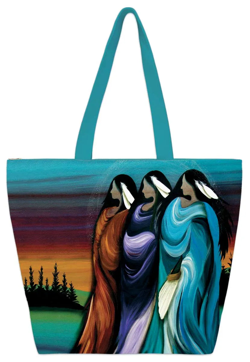 Three Sisters Tote Bag by Artist Albert, Betty - Chic Meadow Boutique 