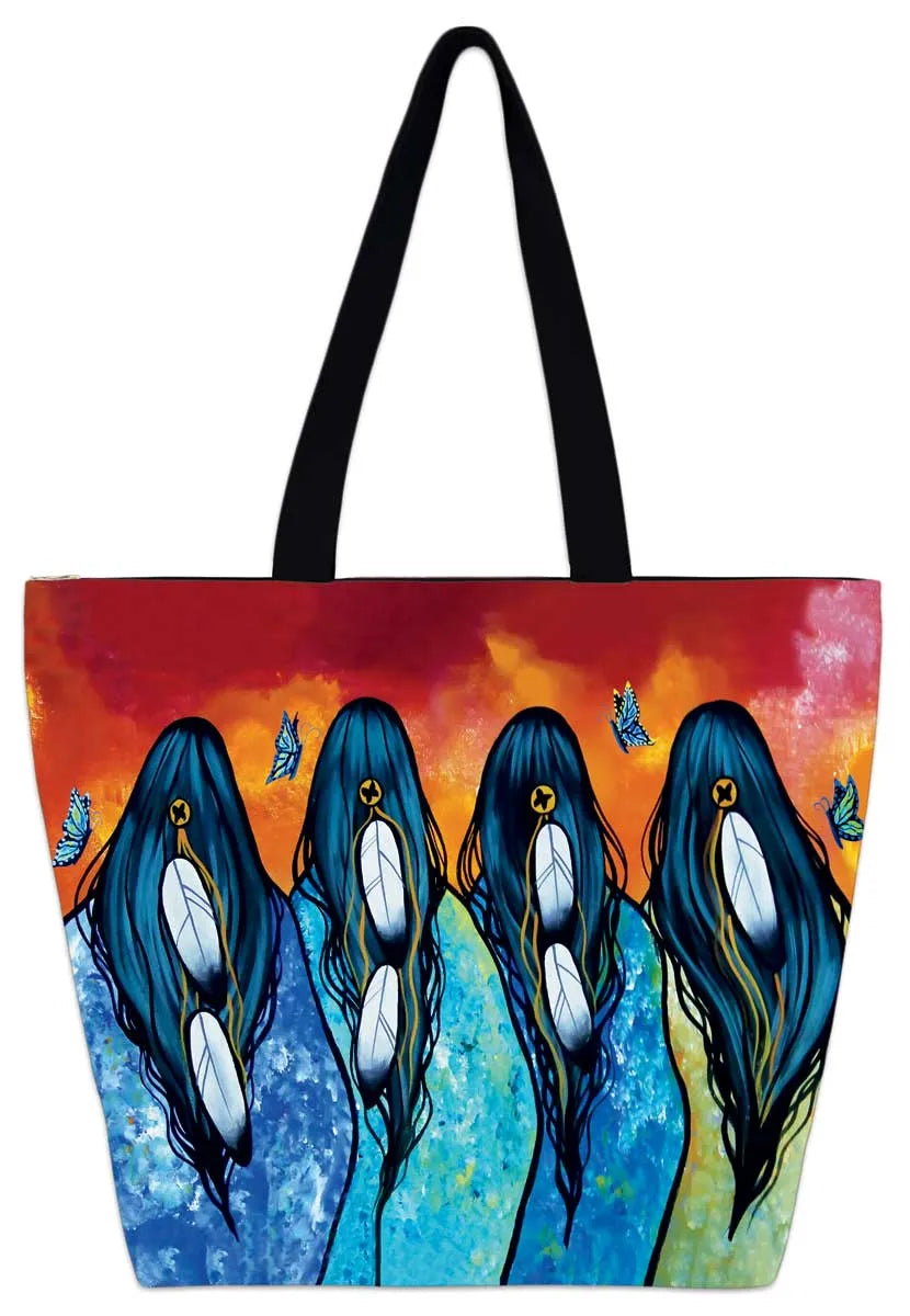 Tobacco Women Tote Bag by Artist Traverse, Jackie - Chic Meadow Boutique 