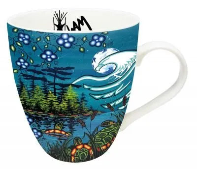 Tranquility Indigenous Artistry 18 oz. Mug by Artist - Monague, William - Chic Meadow Boutique 