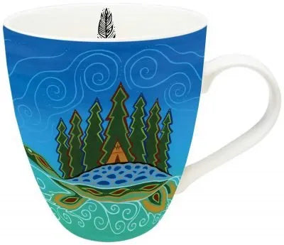 Turtle Island Indigenous Artistry 18 oz. Mug by Artist - Hunter, Patrick - Chic Meadow Boutique 